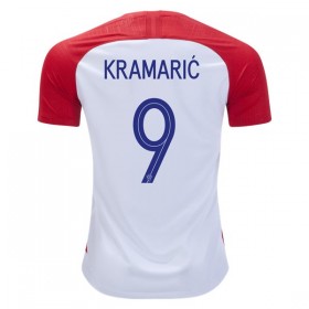 Camisolas de Futebol Croácia Kramaric 9 Equipamento Principal Copa do Mundo 2018 Manga Curta